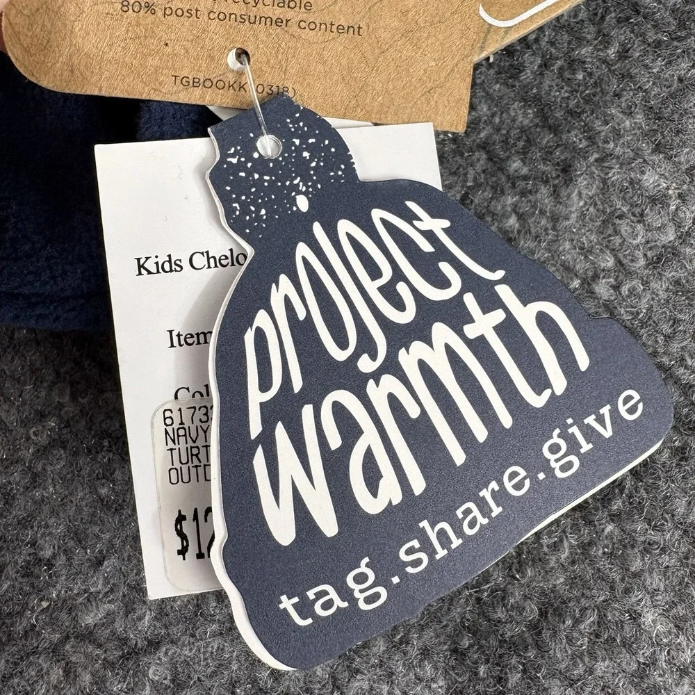 Turtle Fur Kids Chelonia 150 Fleece Beanie Navy Ages 3-6 NWT Winter Warm Hat